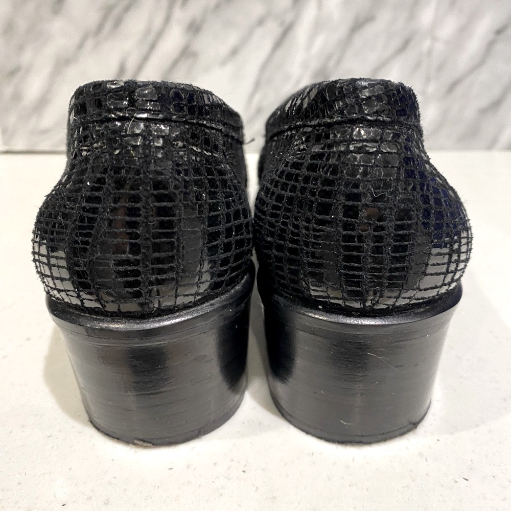 Stuart Weitzman Black pattern Slip On Loafers Size 6 - Picture 7 of 10